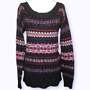 American Eagle gray patterned sweater